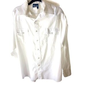 Wrangler White Dress Shirt for Men